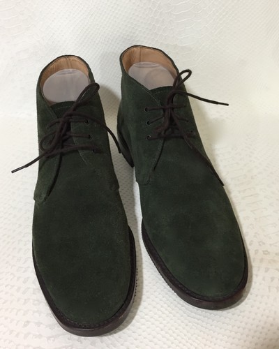 hunter green suede boots