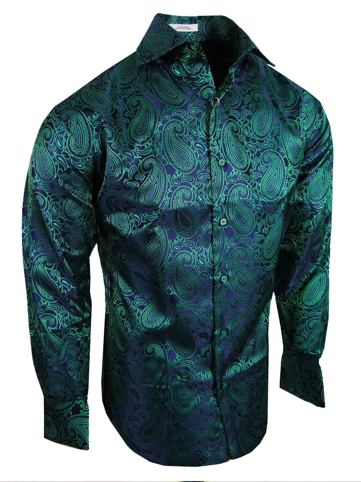 Dress Shirt Mens Event Floral Paisley Patterns Sheen French Cuff by Leonardi
Opens in a new window o