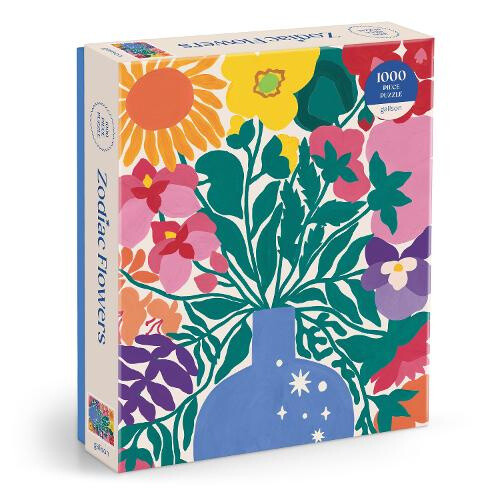 Zodiac Flowers 1000 Piece Puzzle By Galison