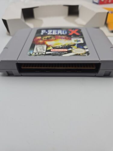 F-Zero X N64 Complete In Box CIB Near Mint Nintendo 64 With Manual And Protector - Picture 7 of 16
