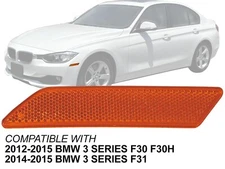 Front Side Marker Reflector 2012 13 14 15 BMW 320i 328d 328i 335i Driver Side