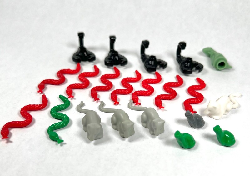 21 LEGO Animals, Scorpions, Baby Dragon, Mice, Snakes and frogs