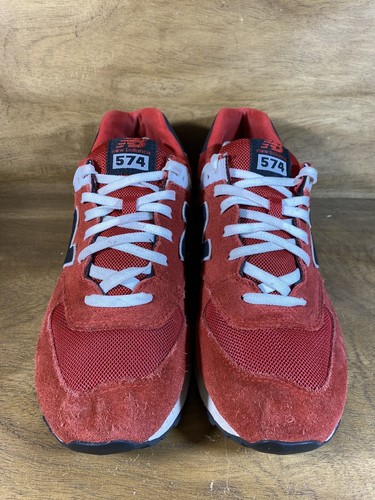 New Balance 574 Red Navy Blue Size 10.5 Mens ML574VRK | eBay