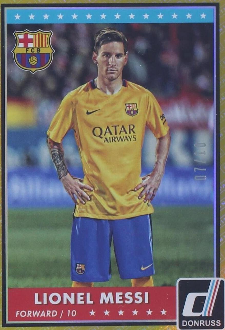 2015 Panini Donruss Lionel Messi #68 for sale | eBay