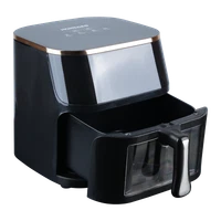Air Fryer 5 Quart Capacity with Window Square Max 450F Air Fry Roast Reheat