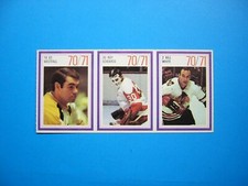 1970/71 ESSO POWER PLAYERS NHL STAMP PANEL ED WESTFALL ROY EDWARDS BILL WHITE