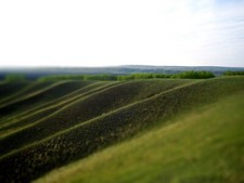 Landscape tilt shift nature Custom Gaming Mat Desk