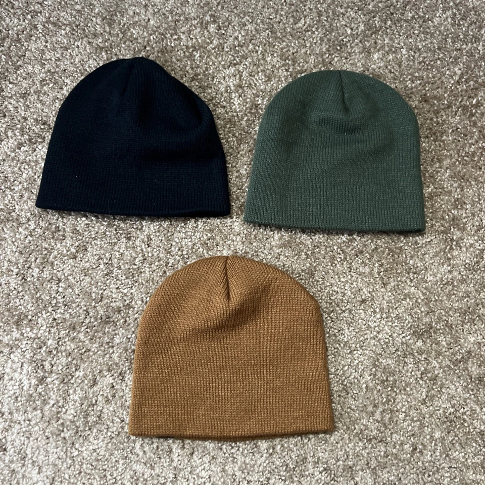 Realtree Beanies Acrylic Lot Of 3 Green Black Brown - Image 2 of 4