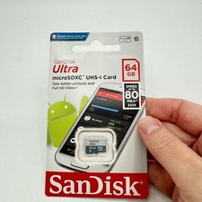 SanDisk Ultra 64GB Micro SDXC UHS-1 80 MB/s Memory Card Ships from Salisbury, MD