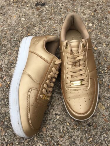 PHAT FARM Men's Metalic Gold white Athletic Sneakers Shoes Size 10