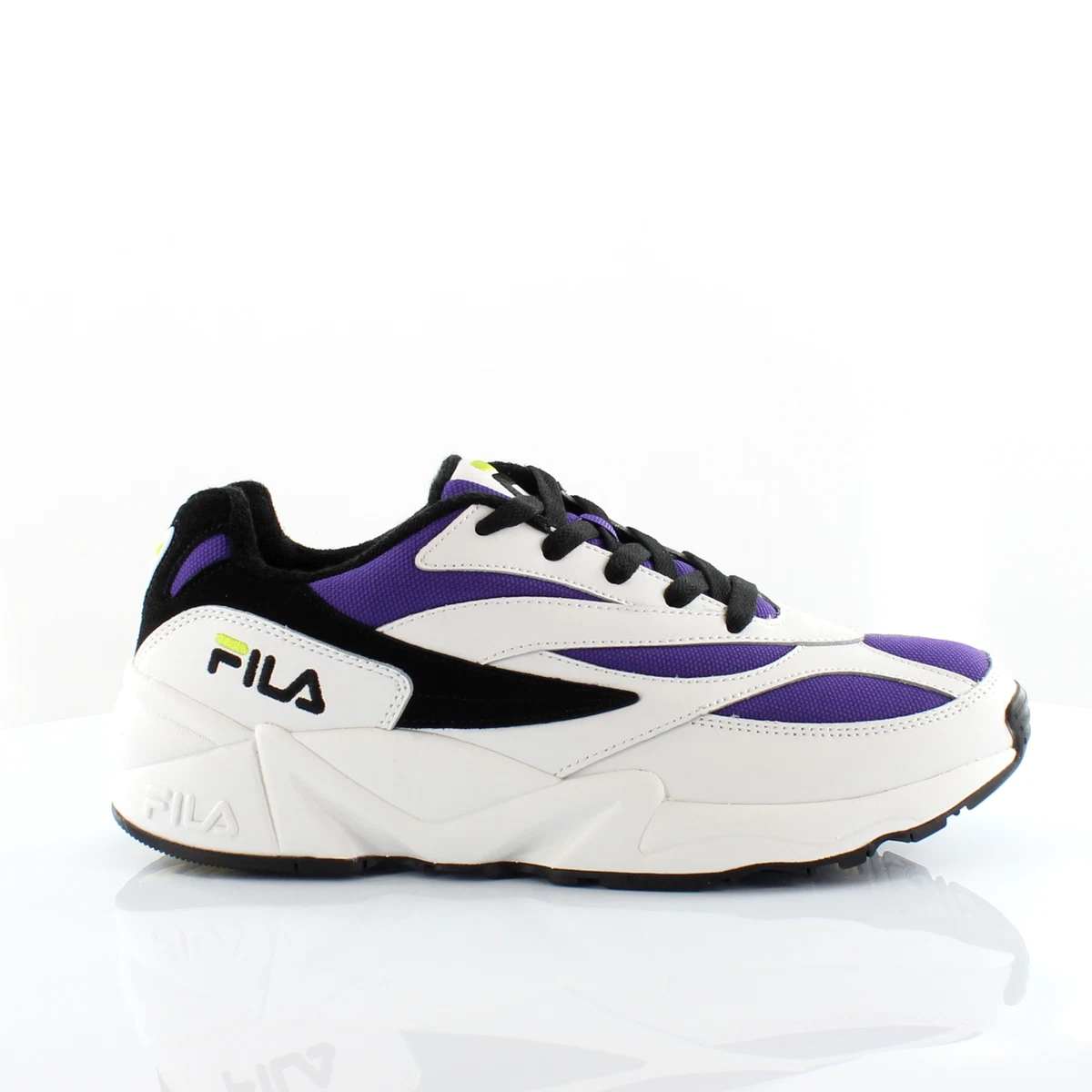 Fila V94M Low White Purple Synthetic Mens Trainers 1010255 90V