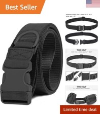 Adjustable Tactical Nylon Belt with Quick Release Buckle - Heavy Duty Combat ...
