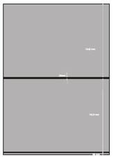 Karty wtykowe Prinz Premium, czarne, 2 paski poliestrowe, 210 x 297 mm, 10 sztuk