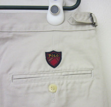 Vintage Polo Ralph Lauren Pants Khaki Chino Pleated Made In USA Men  s 40x32