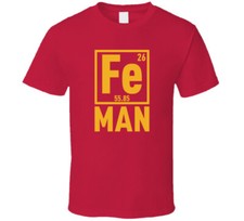 Fe Iron Man Ironman Triathlon Movie Fan Science Geek T Shirt
