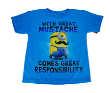 Despicable Me Minion T Shirt Boys Tee Tops Printed Short Sleeve Teens XS S M New