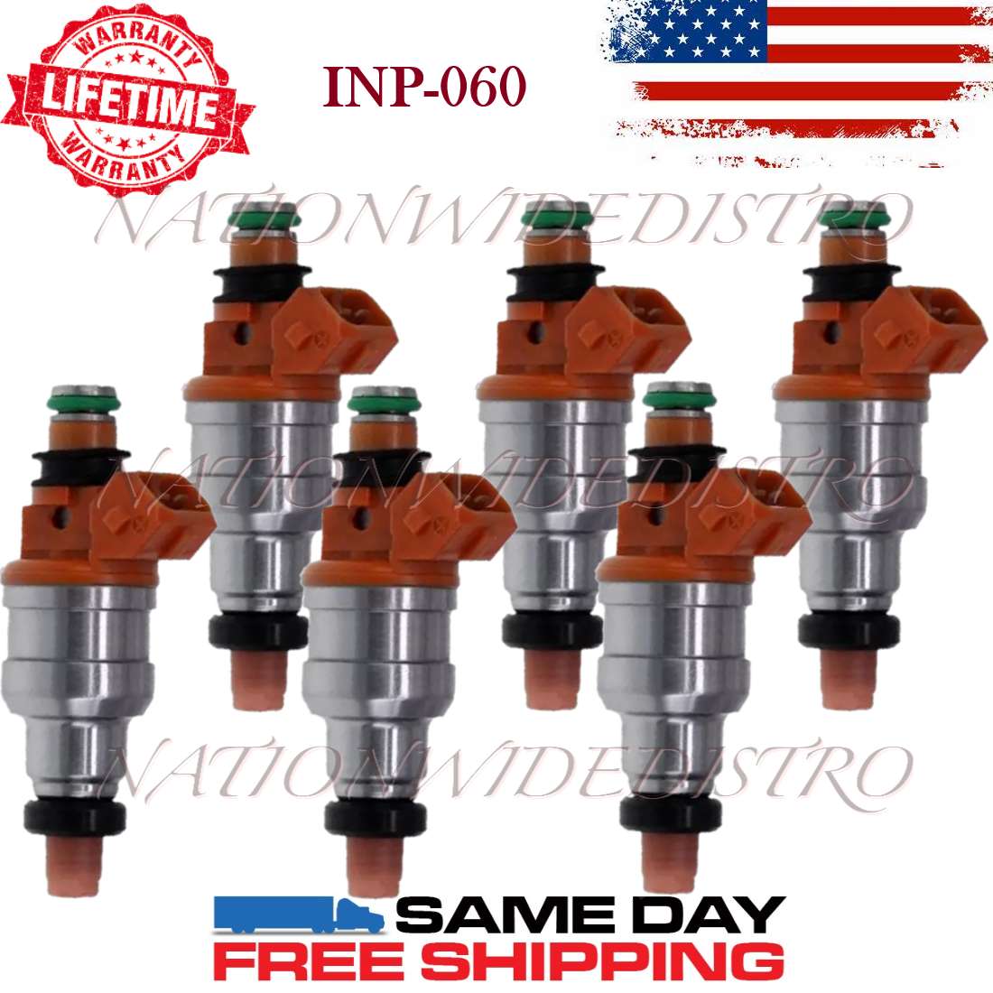 6x OEM Nikki Fuel Injectors for 9500 Chrysler Stratus Sebring Dodge
