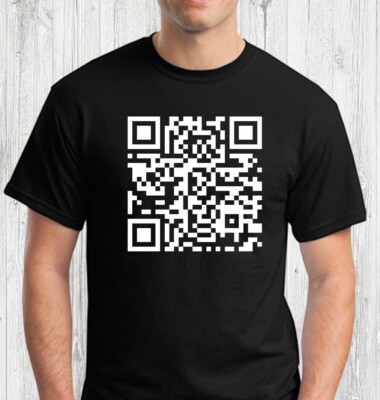 Rick Rolled - Never Gonna Give QR Code! - Printed Front and Back - FREE SHIP