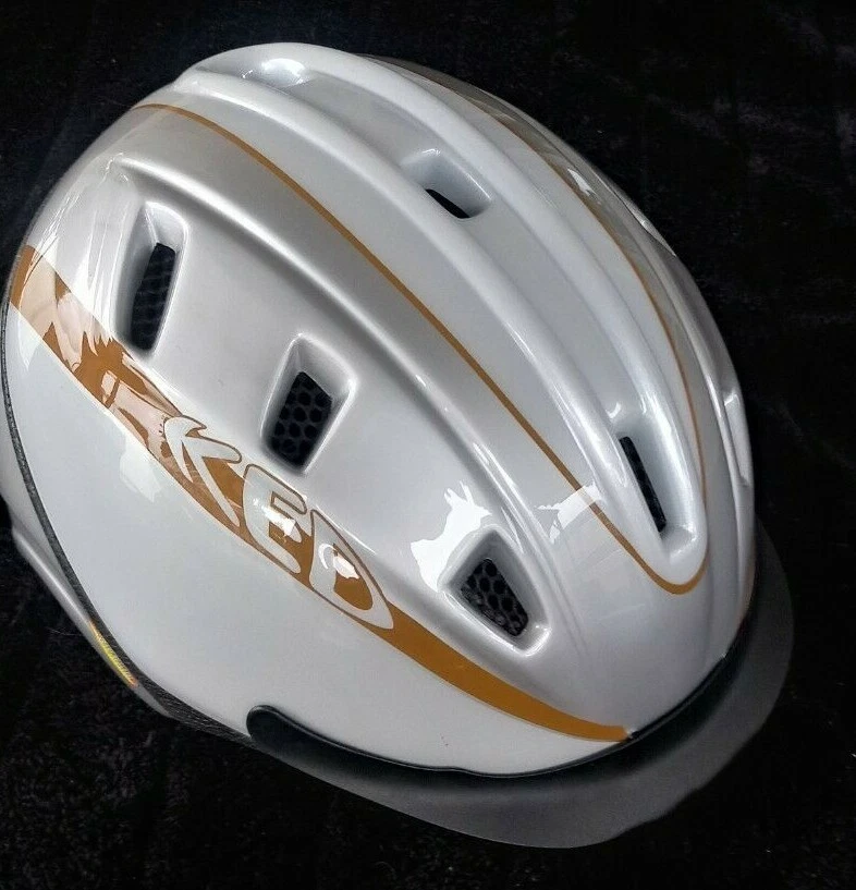 KED Basco Reithelm XXL 60 - 64 cm Silber-Caramel-Glossy sportliche Reitkappe neu - Bild 2 von 4