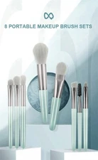 8 Piece Brush Set - Perfect for eye shadow, foundation, blush, powder and more