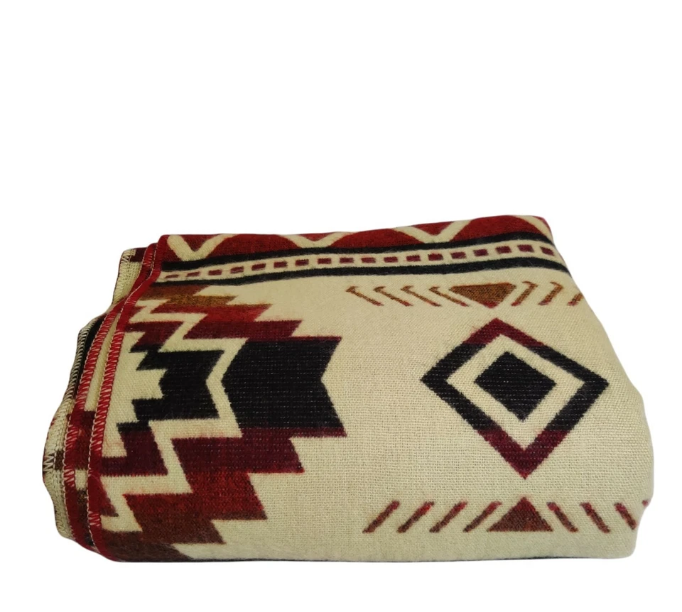 Alpaca Blanket COLTA by Andean Soul Red Wine 90in x 77in - Image 3 of 4