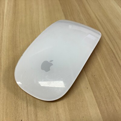 Apple A1296 3VDC Magic Mouse Wireless Bluetooth Mac White Silver