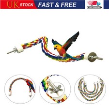40/60/80cm Pet Bird Rope Set Perches Parrot Colorful Cage Comfy Perch Bungees
