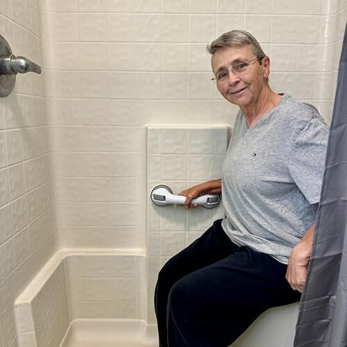 (2 Pack) Shower Handle 12 inch Grab Bars for Bathtubs and Showers