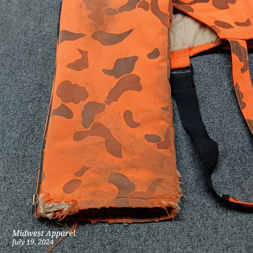 Mono Cabelas Vintage Aislado Naranja Brillante Camuflaje Adulto Grande Caza Foto 4 de 4