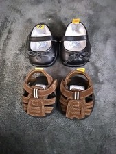 Build A Bear Brown Sandals  Black Shoes - Both Pairs Included