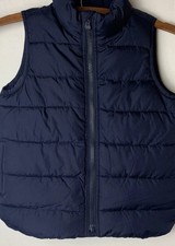 GAP Kids Boys Size 8 Medium Puffer Vest Waterproof Navy Blue