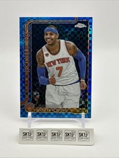 2025-26 Topps Chrome Carmelo Anthony Blue Xfractor Trade Card #248 - In Hand 🔥