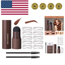 Eye-Brow Stamp Stencil Kit, Waterproof Brow Stamp Shaping Kit Eyebrow Definer...
