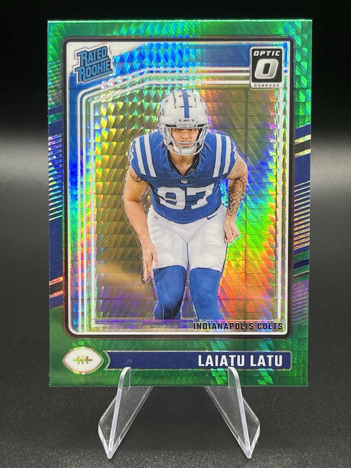 2024 Donruss Optic Laiatu Latu Rated Rookie Green Hyper #267