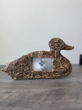 Rustic Duck Shaped Photo Frame 3”x2” Cabin Lodge Decor Essentials Creative Coop