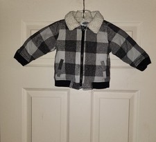 Old Navy plaid flannel jacket boys size 12-18 months 61