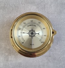 Messing Hygrometer Rund Schiffsinstrument Analog Boot Messinstrument RAR! TOP!