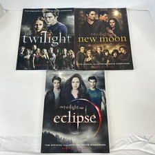 3 x Twilight Saga Complete Illustrated Movie Companion Book Set New Moon Eclipse