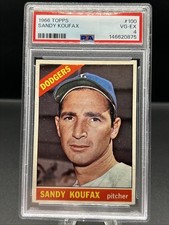 1966 Topps Sandy Koufax #100 PSA 4 !!