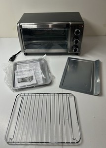 Noir et Decker extra large Crisp et gâteau Air Four à grille-pain Fryer 4-slice gris