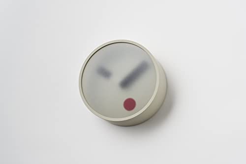 Lemnos Wall Clock Kehai Concrete Aluminum Gray KM22-01 GY 130 x Depth 55mm NEW - Picture 3 of 6