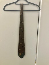 Polo Ralph Lauren Vintage Equestrian Horse Print Necktie Tie Silk Handmade USA