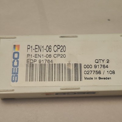 Seco 00091764 Bifix Reaming Insert, P1-EN1-06 P1 Insert, Carbide/Cermet,  LOT974