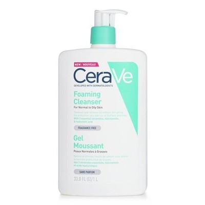 CeraVe - Foaming Cleanser For Normal to Oily Skin (With Pump) 1000ml/33.8oz