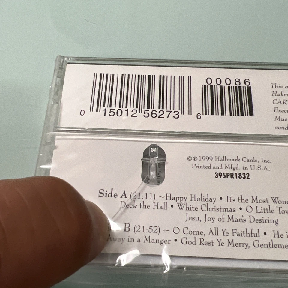 VTG NEW 1999 Hallmark cassette Listen It's Christmas Johnny Mathis CeCe Winans - Image 3 of 4