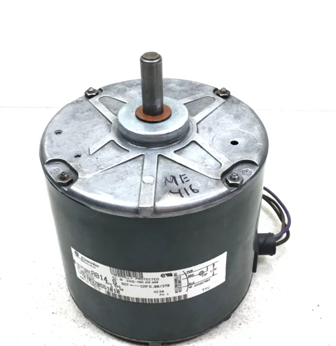 GE 5KCP39KFAB14S Condenser Motor X70370551010 1/5HP 200/230V 825RPM used #ME416