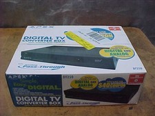 NEW IN BOX Apex DT250 Analog Digital TV Converter Box SEALED BOX
