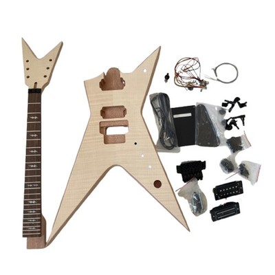 DIY Electric Guitar Kit Dimebag Stealth Style Mahogany Body Rosewood Fretboard