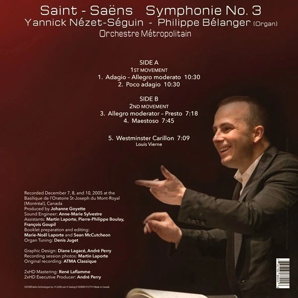 Saint-Saens - Symphony No. 3 Organ Symphony [LP] - Image 2 of 3