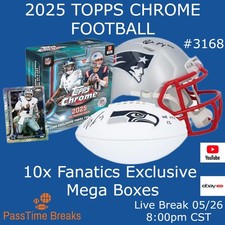 SAN FRANCISCO 49ERS 2025 TOPPS CHROME FOOTBALL 10x Fanatics Mega Box BREAK 3168